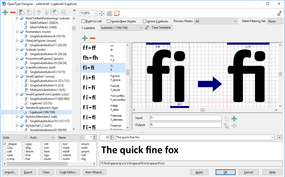 視覺化 OpenType 設計器