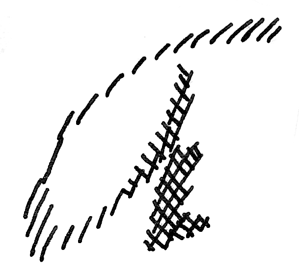 以 600 dpi 掃描的字母